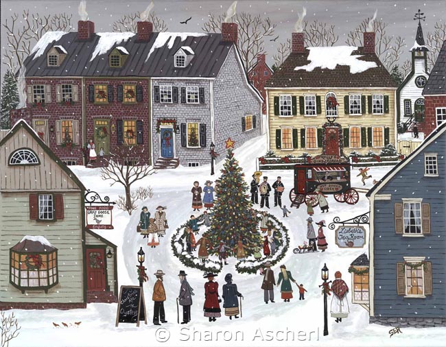 Lighting the Christmas Tree